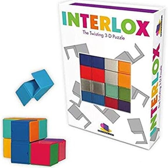 Brainwright INTERLOX - The TWISTING 3-D PUZZLES for AGE 10+ 56 Puzzles - Picture 1 of 2